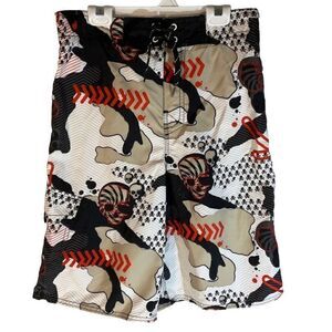 Joe Boxer Boy’s Skull Swim Trunks, 14